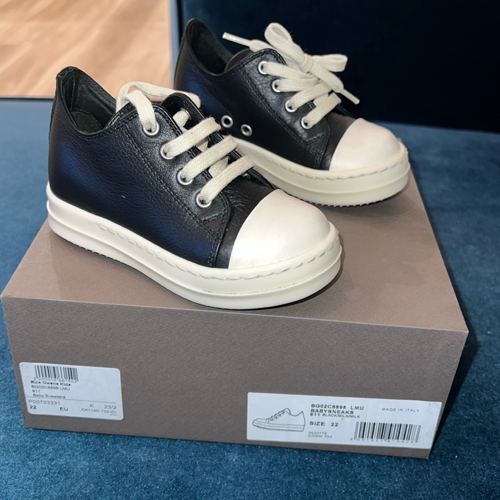 Rick Owens Baby Sneakers size 22 EU
